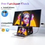 Z4 PRO WEBAB.Lt trigubas sulankstomas papildomas monitorius