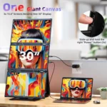 Z4 PRO WEBAB.Lt trigubas sulankstomas papildomas monitorius