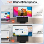 D1 nešiojamas didelis 23,8″ papildomas monitorius