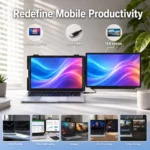 4K Kwumsy M5 PRO WEBAB.Lt mobilus nešiojamas monitorius
