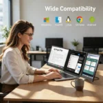 Kwumsy S10 PRO WEBAB.Lt dvigubas 14 colių papildomas nešiojamas monitorius