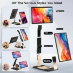 Kwumsy S6 Black WEBAB.Lt dvigubas nešiojamas papildomas monitorius nešiojamajam kompiuteriui laptopui